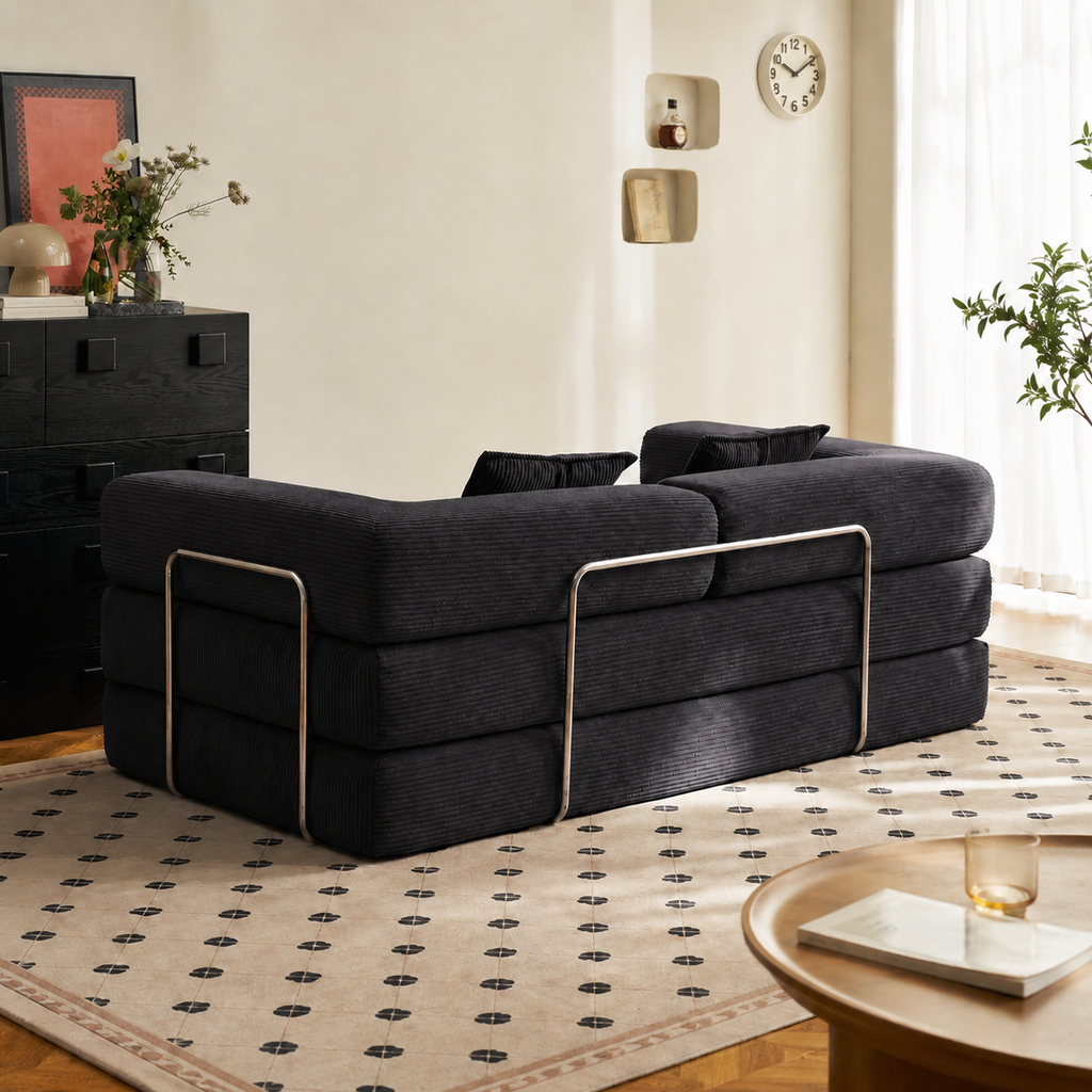 Canapé-Lit Convertible BIVVIA – Anthracite