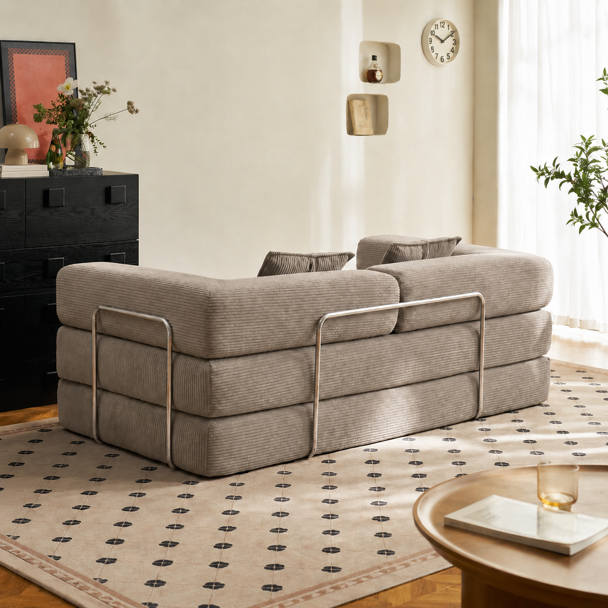 Canapé-Lit Convertible BIVVIA – Taupe
