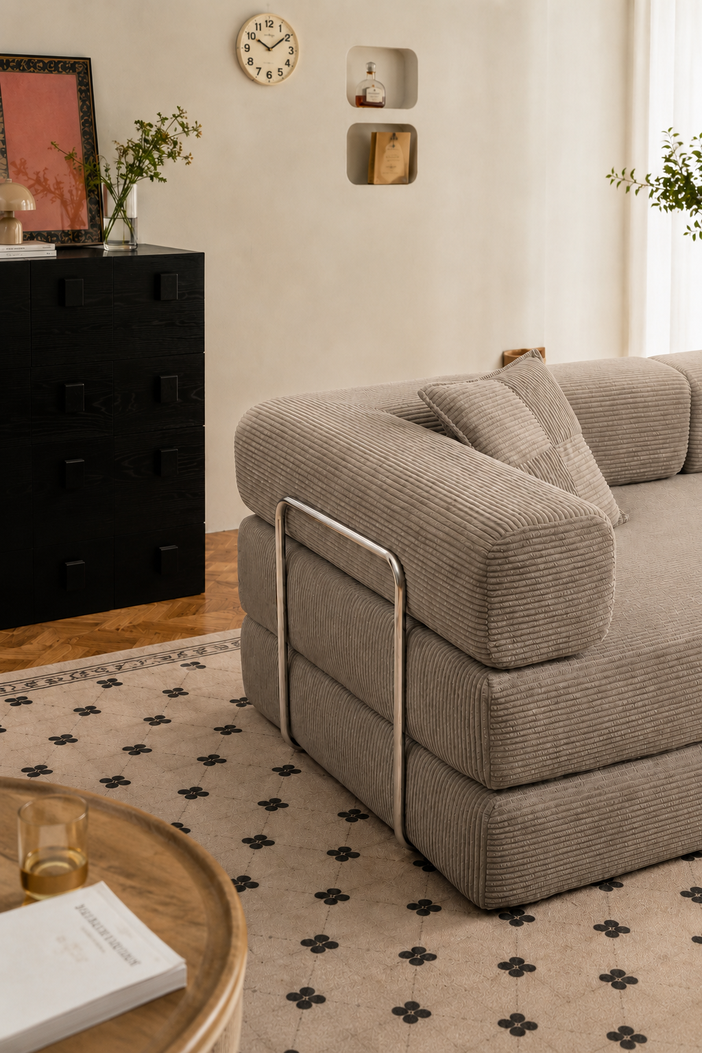 Canapé-Lit Convertible BIVVIA – Taupe